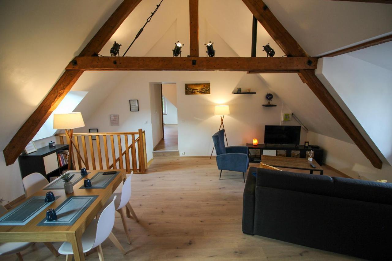 Ferienwohnung Au toit de l’Alsace - Loft au pied des Vosges Wattwiller Exterior foto