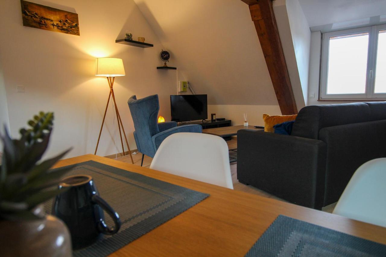 Ferienwohnung Au toit de l’Alsace - Loft au pied des Vosges Wattwiller Exterior foto