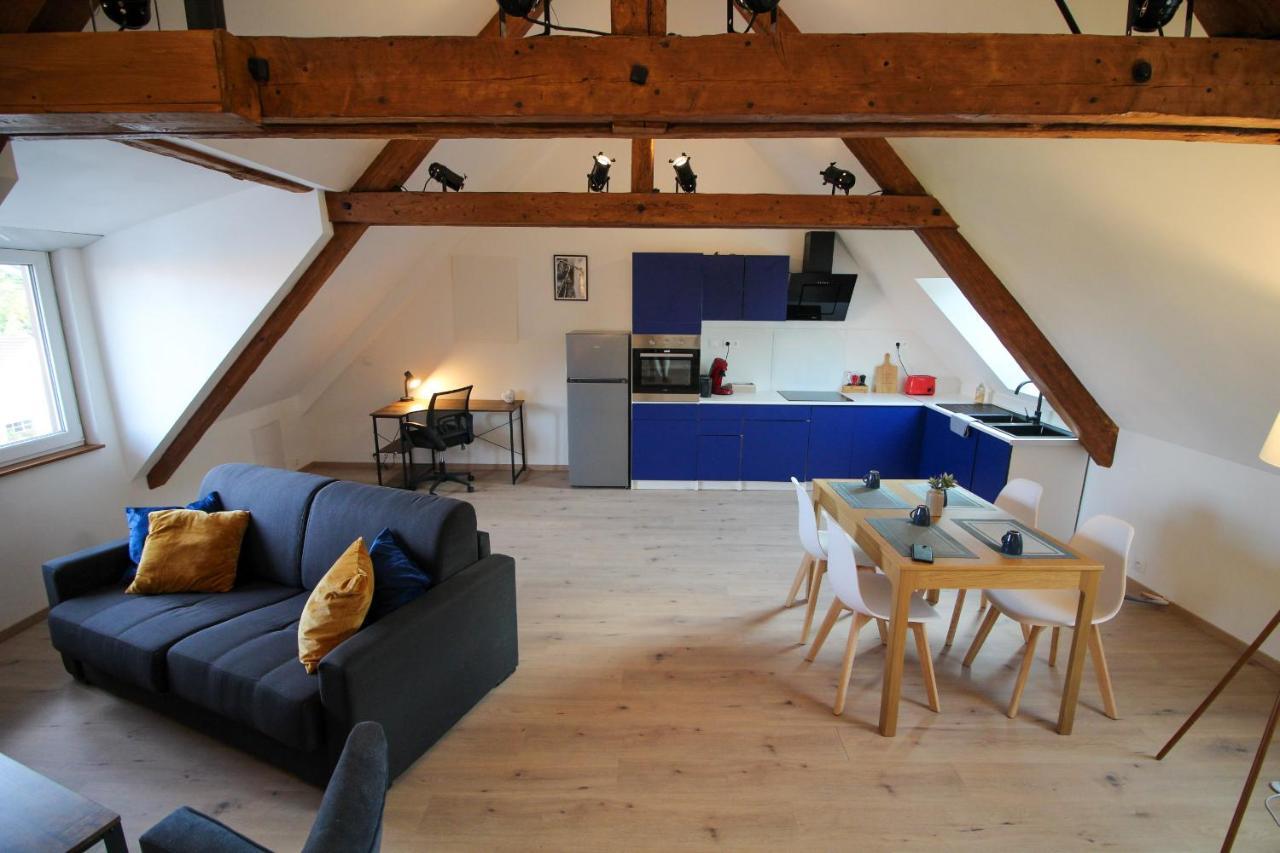 Ferienwohnung Au toit de l’Alsace - Loft au pied des Vosges Wattwiller Exterior foto