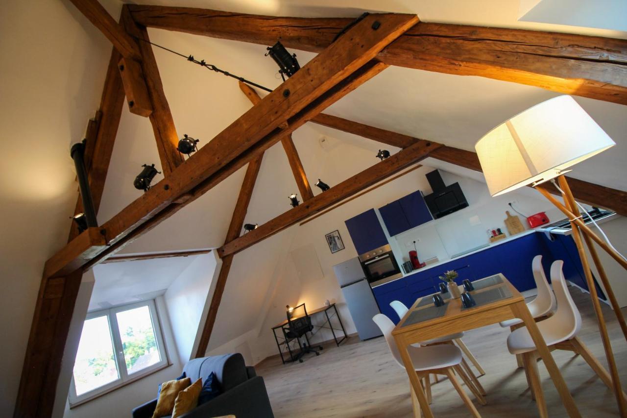 Ferienwohnung Au toit de l’Alsace - Loft au pied des Vosges Wattwiller Exterior foto