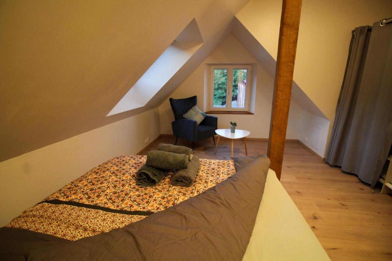 Ferienwohnung Au toit de l’Alsace - Loft au pied des Vosges Wattwiller Exterior foto