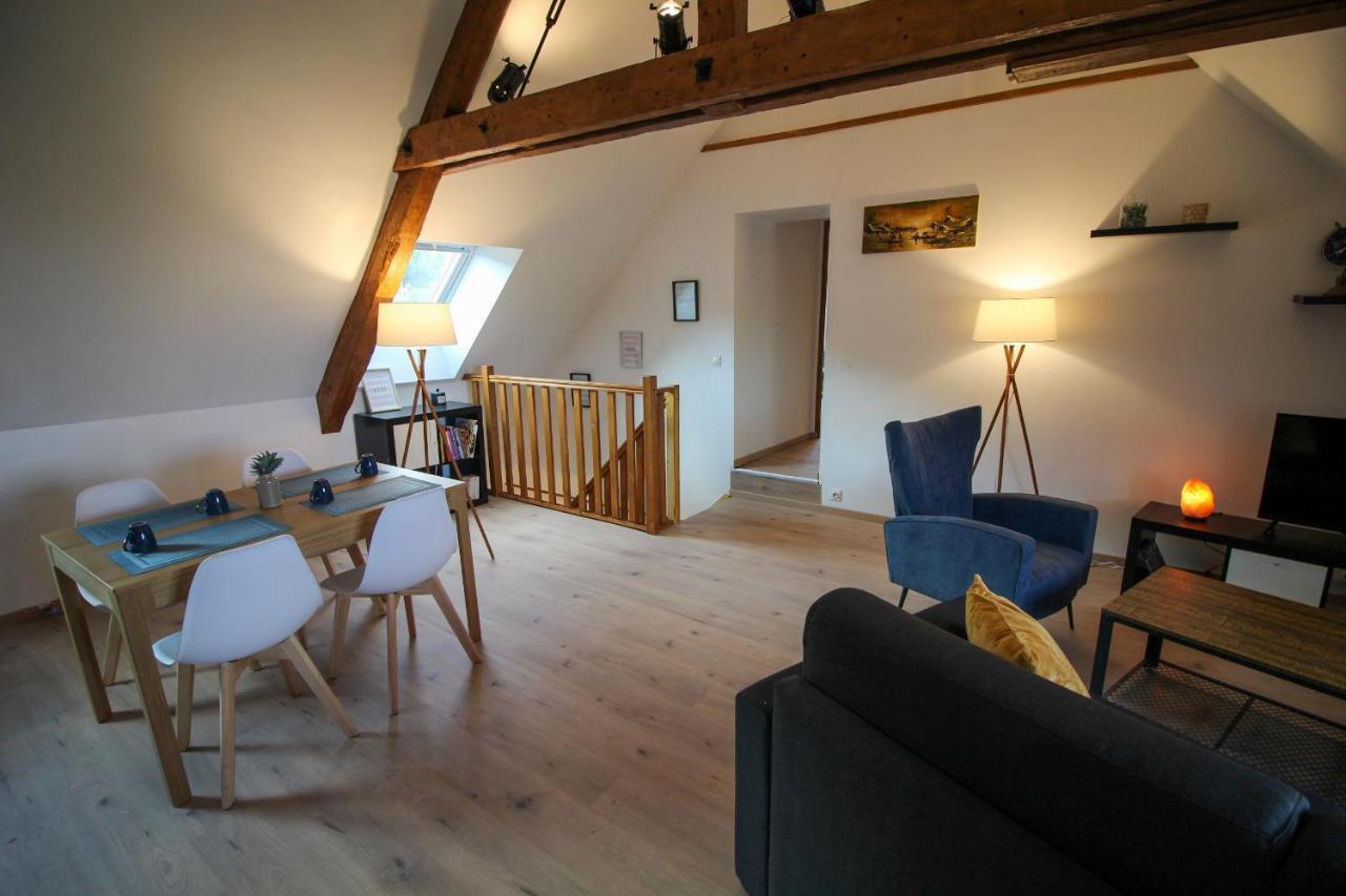 Ferienwohnung Au toit de l’Alsace - Loft au pied des Vosges Wattwiller Exterior foto